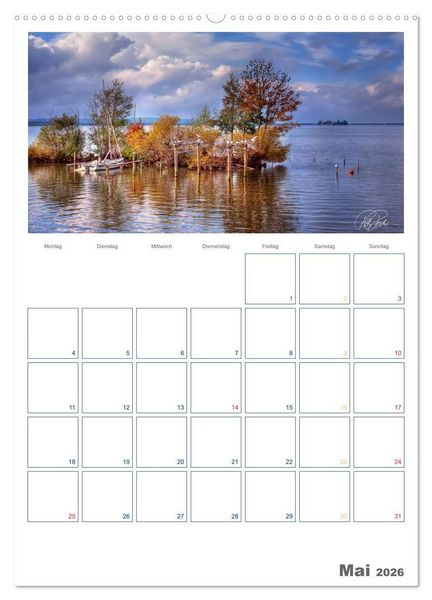 Produktbild: Am Steinhuder Meer / Planer (hochwertiger Premium Wandkalender 2026 DIN A2 hoch), Kunstdruck in Hochglanz