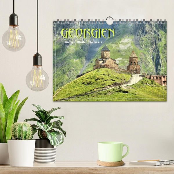 Produktbild: Georgien - Kirchen Kl&ouml;ster Kaukasus (Wandkalender 2026 DIN A4 quer), CALVENDO Monatskalender
