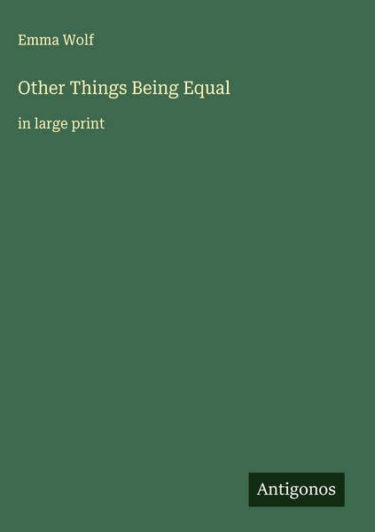 Produktbild: Other Things Being Equal