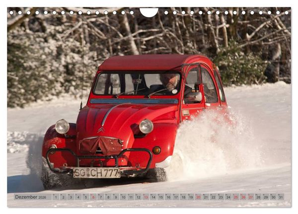 Produktbild: Kultauto Ente Citro&euml;n 2CV (Wandkalender 2026 DIN A4 quer), CALVENDO Monatskalender