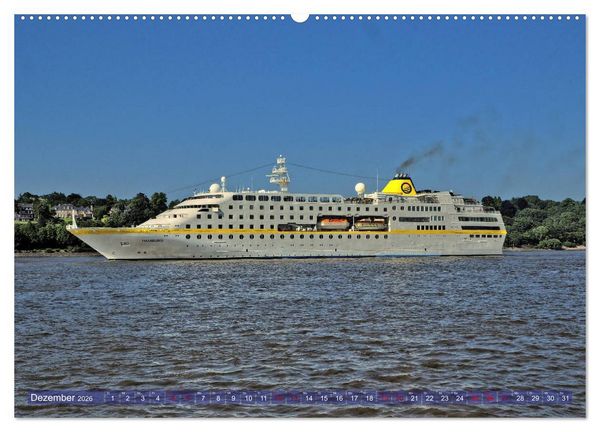 Produktbild: Kreuzfahrtschiffe zu Gast in Hamburg (Wandkalender 2026 DIN A2 quer), CALVENDO Monatskalender