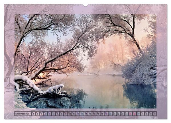 Produktbild: Faszination Spiegelung - in der Natur (hochwertiger Premium Wandkalender 2026 DIN A2 quer), Kunstdruck in Hochglanz