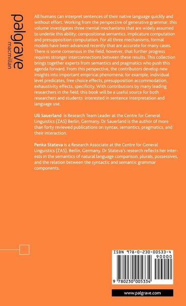 Produktbild: Presupposition and Implicature in Compositional Semantics