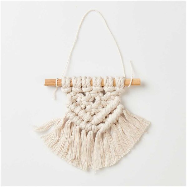 Produktbild: Makramee Set, Wandbehang, 1 Stk &agrave; ca. 13 x 13cm
