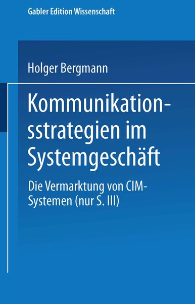 Produktbild: Kommunikationsstrategien im Systemgesch&auml;ft
