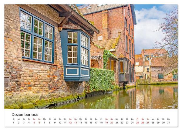 Produktbild: Br&uuml;gge - malerische Stadt mit Charme (Wandkalender 2026 DIN A4 quer), CALVENDO Monatskalender