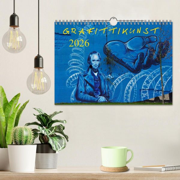 Produktbild: Grafittikunst (Wandkalender 2026 DIN A4 quer), CALVENDO Monatskalender
