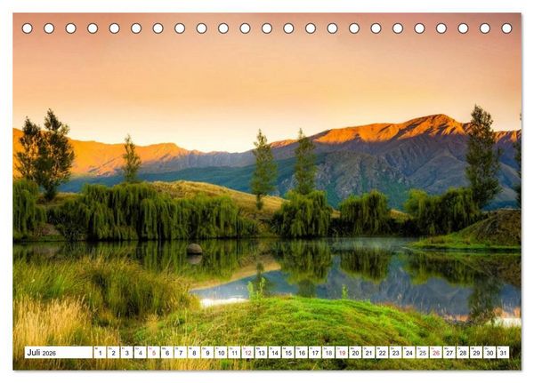 Produktbild: Neuseeland. Traumhafte Naturlandschaften (Tischkalender 2026 DIN A5 quer), CALVENDO Monatskalender