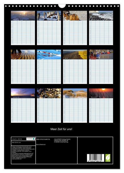 Produktbild: Meer Zeit f&uuml;r uns! (Wandkalender 2026 DIN A3 hoch), CALVENDO Monatskalender
