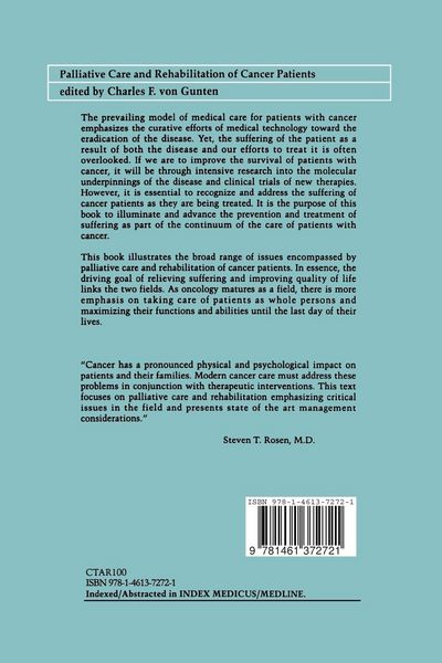 Produktbild: Palliative Care and Rehabilitation of Cancer Patients