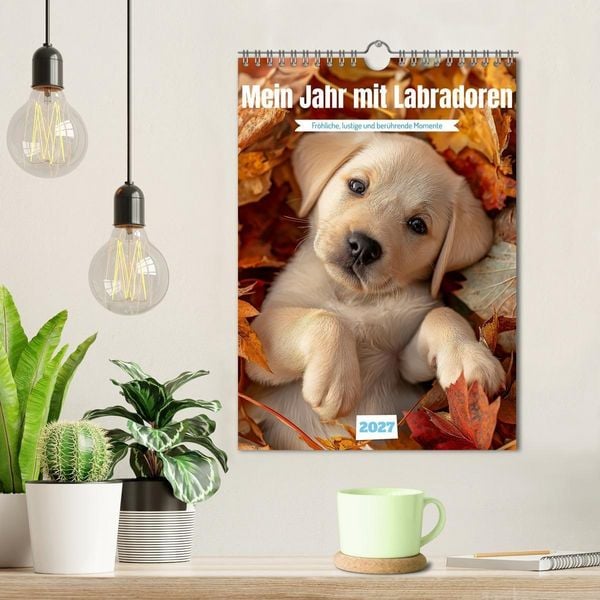 Produktbild: Mein Jahr mit Labradoren (Wandkalender 2027 DIN A4 hoch), CALVENDO Monatskalender