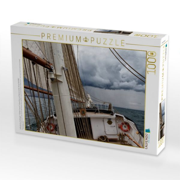 Produktbild: CALVENDO Puzzle holl&auml;ndischer Gro&szlig;segler "Gulden Leeuw" nimmt Kurs auf Warnem&uuml;nde, Hanse Sail 2013 | 1000 Teile Lege-Gr&ouml;&szlig;e 64x48cm Foto-Puzzle f&uuml;r gl&uuml;ckliche Stunden