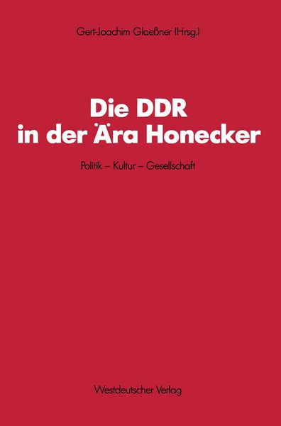 Produktbild: Die DDR in der &Auml;ra Honecker