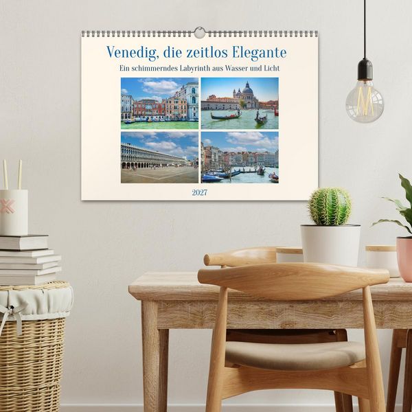 Produktbild: Venedig, die zeitlos Elegante (Wandkalender 2027 DIN A3 quer), CALVENDO Monatskalender