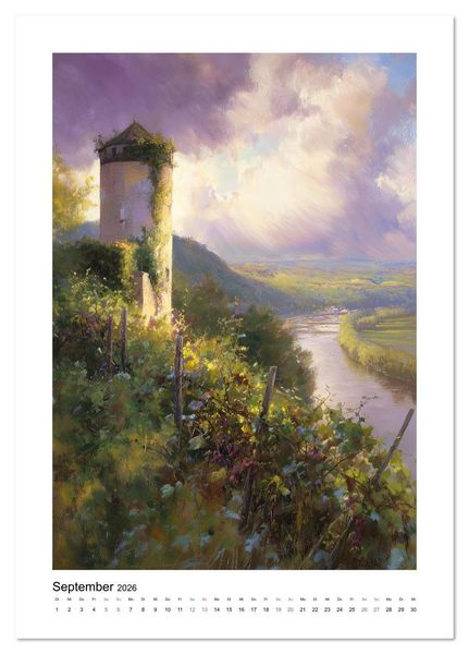 Produktbild: Turm-Romantik (Tischkalender 2026 DIN A5 hoch), CALVENDO Monatskalender
