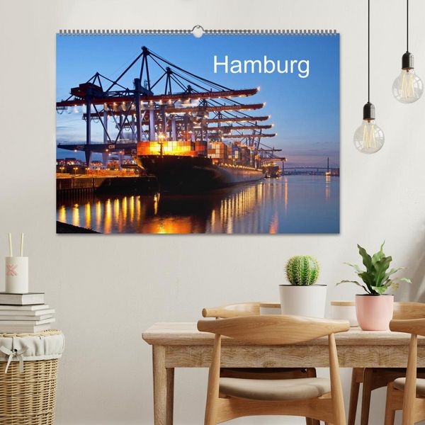 Produktbild: Hamburg (Wandkalender 2026 DIN A2 quer), CALVENDO Monatskalender