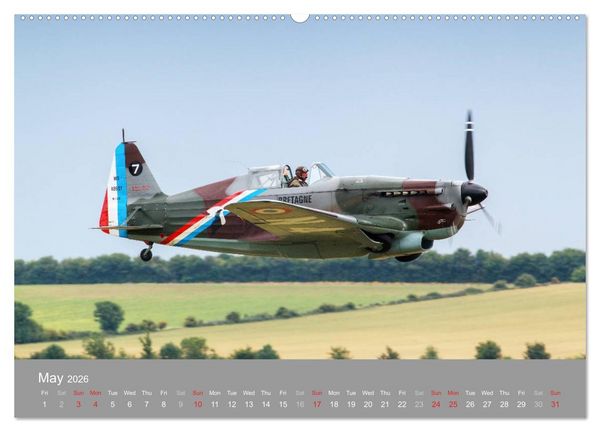 Produktbild: The Flying Legends (High Quality Premium Wall Calendar 2026 DIN A2 landscape),CALVENDO 12 Month Wall Calendar