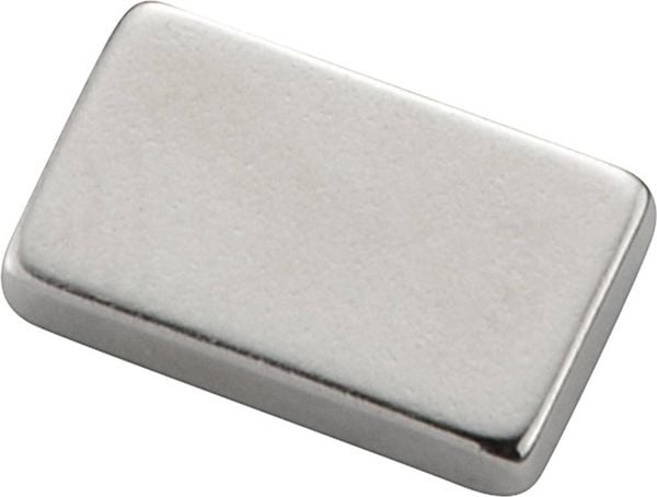 TRU COMPONENTS TC-12260088 Permanent-Magnet Rechteckig (L x B x H) 20 x 6 x 2 mm Grenztemperatur (max.): 150 °C