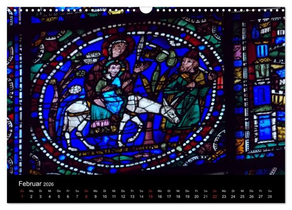 Produktbild: Bilder aus Licht - Notre Dame de Chartres (Wandkalender 2026 DIN A3 quer), CALVENDO Monatskalender