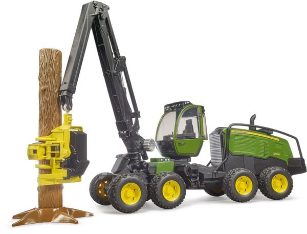 Bruder - John Deere 1270G Harvester mit 1 Baumstamm