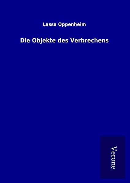 Produktbild: Die Objekte des Verbrechens