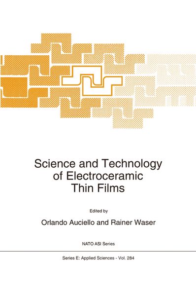 Produktbild: Science and Technology of Electroceramic Thin Films
