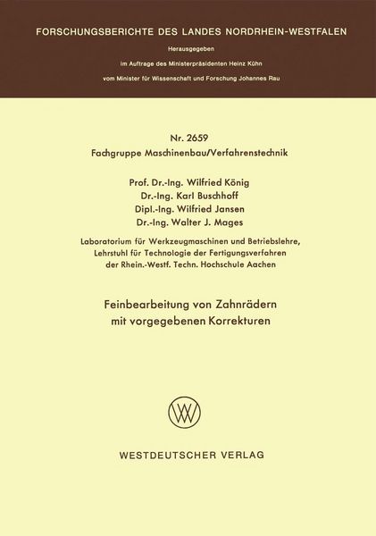 Produktbild: Feinbearbeitung von Zahnr&auml;dern mit vorgegebenen Korrekturen