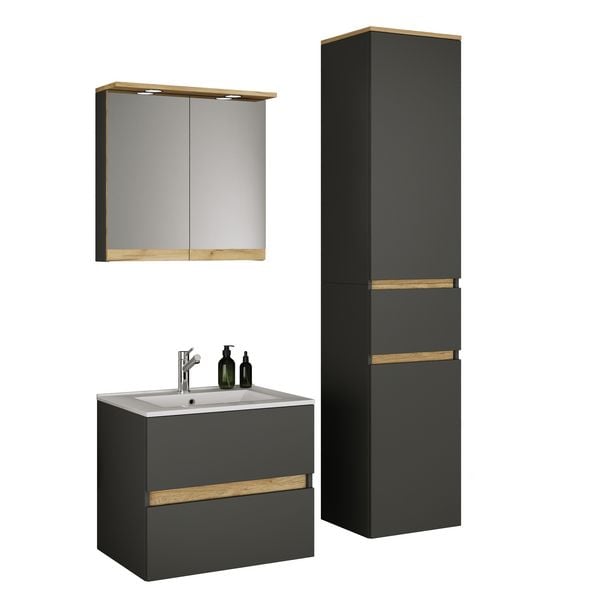 Produktbild: 4 tlg. Badm&ouml;bel-Set mit Waschbecken Cosila-I 61 cm
