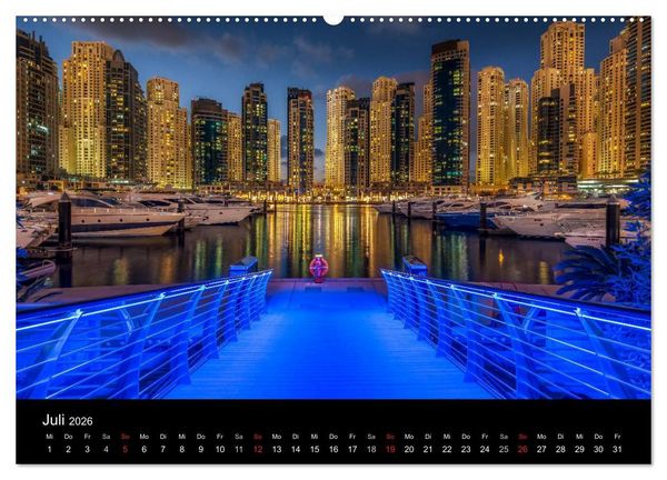 Produktbild: Dubai in Bildern (Wandkalender 2026 DIN A2 quer), CALVENDO Monatskalender