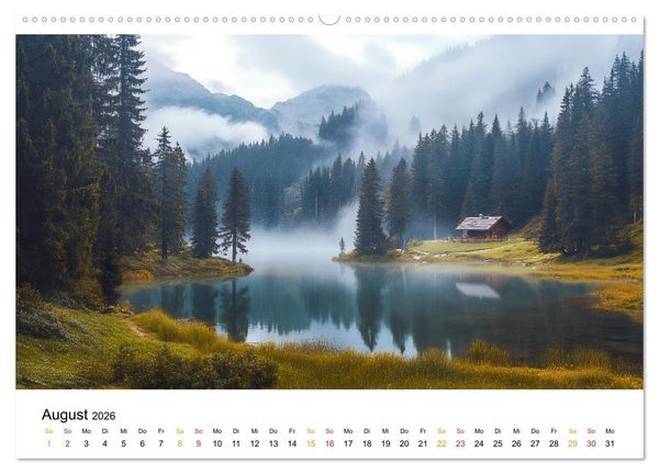 Produktbild: Mystischer Nebel (Wandkalender 2026 DIN A2 quer), CALVENDO Monatskalender