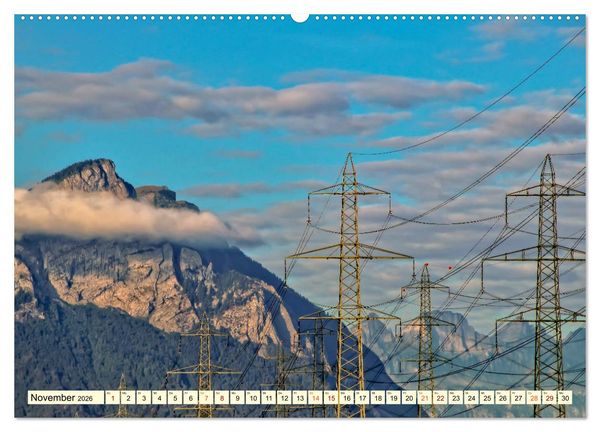 Produktbild: Strommasten - Wege des Stroms (Wandkalender 2026 DIN A2 quer), CALVENDO Monatskalender