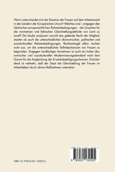 Produktbild: Die Gleichstellung von Frauen und M&auml;nnern in der europ&auml;ischen Arbeitswelt