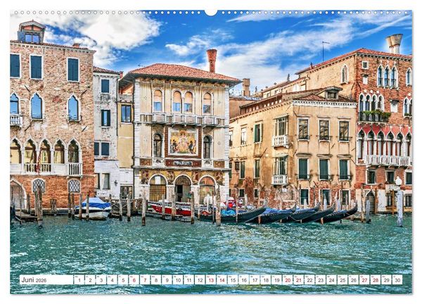 Produktbild: Venedig - Impressionen aus der Serenissima (hochwertiger Premium Wandkalender 2026 DIN A2 quer), Kunstdruck in Hochglanz