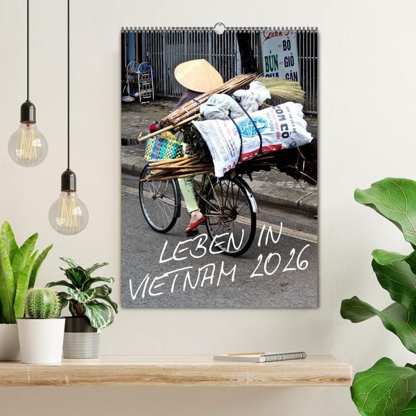Produktbild: Leben in Vietnam 2026 (Wandkalender 2026 DIN A2 hoch), CALVENDO Monatskalender