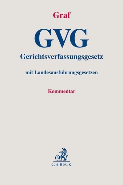 Produktbild: Gerichtsverfassungsgesetz. GVG