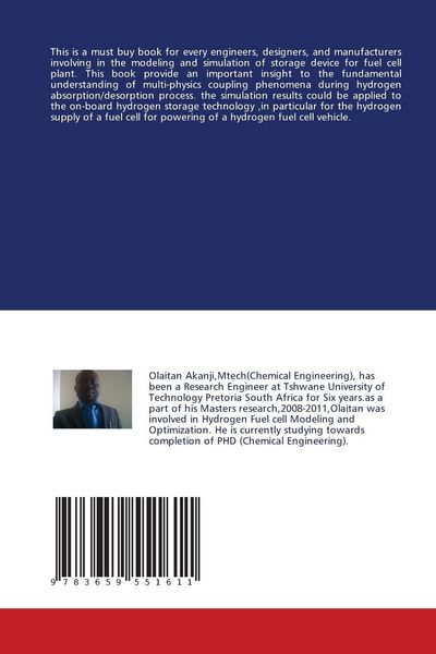 Produktbild: Modeling and Simulation of hydrogen storage device for fuel cell plant