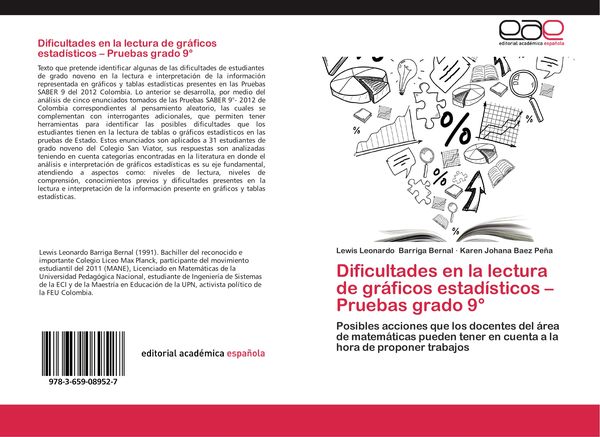 Produktbild: Dificultades en la lectura de gr&aacute;ficos estad&iacute;sticos - Pruebas grado 9&deg;