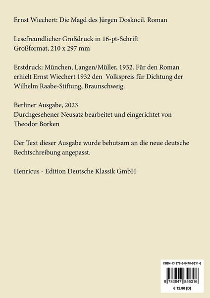 Produktbild: Die Magd des J&uuml;rgen Doskocil (Gro&szlig;druck)
