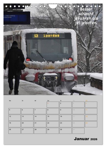 Produktbild: Berliner Stra&szlig;enfoto Kalender 2026 (Wandkalender 2026 DIN A4 hoch), CALVENDO Monatskalender