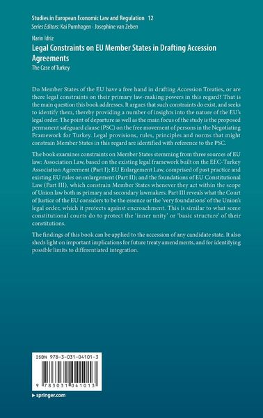 Produktbild: Legal Constraints on EU Member States in Drafting Accession Agreements