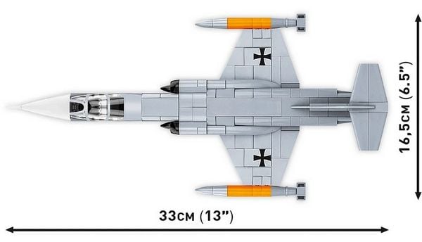 Produktbild: COBI Armed Forces 5907 - Lockheed F-104 Starfighter, Bausatz 1:48, 428 Teile