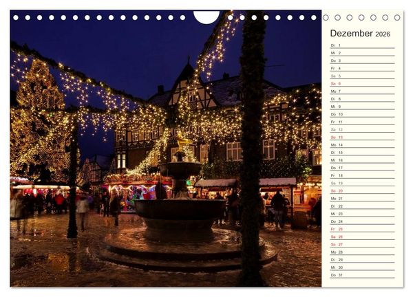 Produktbild: Goslar - Hanse- und Kaiserstadt im Harz (Wandkalender 2026 DIN A4 quer), CALVENDO Monatskalender