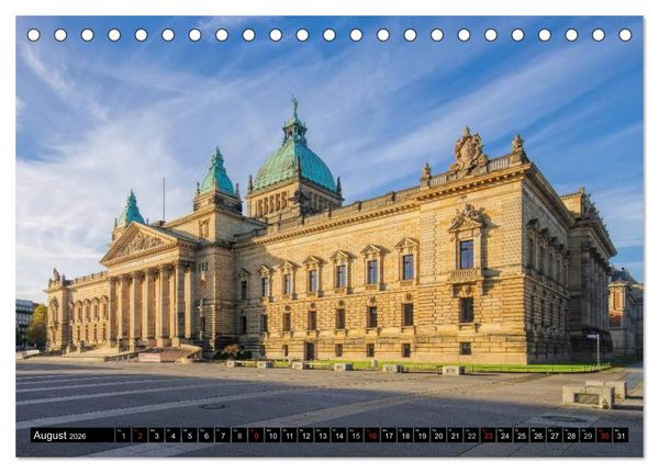 Produktbild: Reise durch Leipzig (Tischkalender 2026 DIN A5 quer), CALVENDO Monatskalender