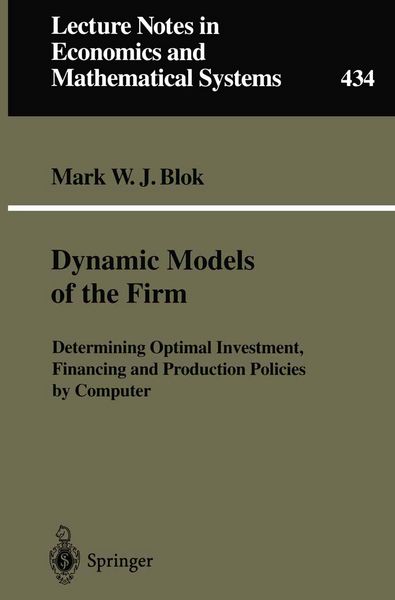 Produktbild: Dynamic Models of the Firm