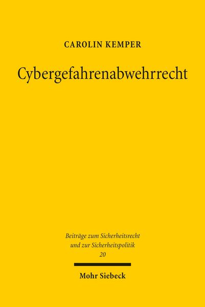 Produktbild: Cybergefahrenabwehrrecht