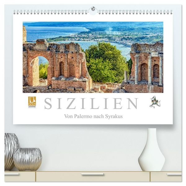 Produktbild: Sizilien - Von Palermo nach Syrakus (hochwertiger Premium Wandkalender 2026 DIN A2 quer), Kunstdruck in Hochglanz