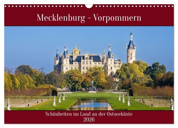 Produktbild: Mecklenburg &ndash; Vorpommern, Sch&ouml;nheiten im Land der Ostseek&uuml;ste (Wandkalender 2026 DIN A3 quer), CALVENDO Monatskalender