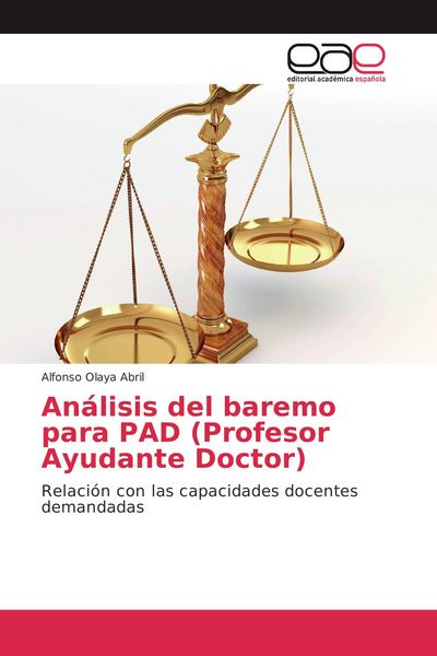 Produktbild: An&aacute;lisis del baremo para PAD (Profesor Ayudante Doctor)