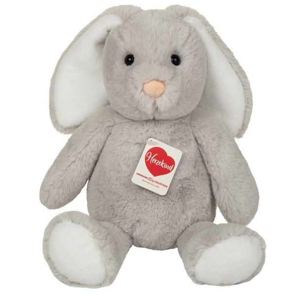 Produktbild: Teddy Hermann 93971 - Herzekind H&auml;schen Abby grau, Pl&uuml;sch, 32 cm