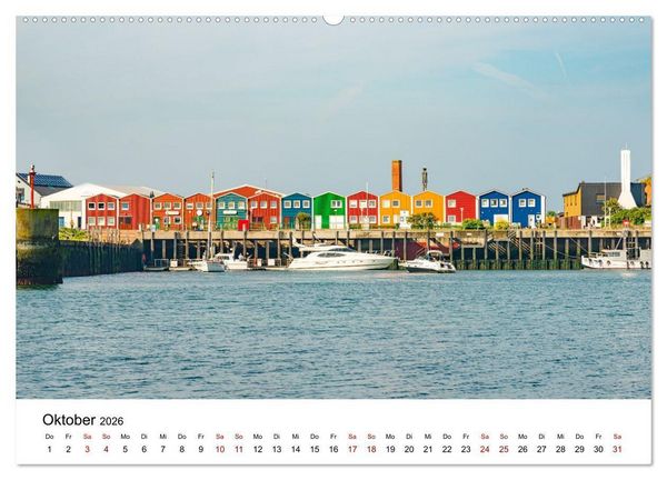 Produktbild: HELGOLAND: Nordseeinsel, sch&ouml;ner Ferienort (hochwertiger Premium Wandkalender 2026 DIN A2 quer), Kunstdruck in Hochglanz